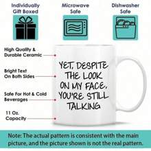 Taza de "Mamá de perro" - Taza de café divertida de 11 oz. para amantes de los perros - Regalos divertidos para papás y mamás de perros - Tazas de café y tazas con frases - Blanco - Ver 4