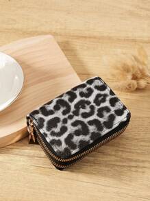 Fashion Personalized Double Zipper Multiple Color Selection Versatile Coin Wallet Leopard Print Graphic Multi-Card Card Organizer For Storage Cards Fashion Modern For Anniversary For Christmas On Valentine Day For Birthday Gift For Gift For Couple For Girls For Lady For Female Bag School Supplies For School Dorm Room & Back To School Card Holder Wallet Business Card Holder Credit Card Holder Women For Women Wallet Mini Wallet Purse Wallet Card Wallet