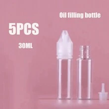 5件套長陶器diy擠泥繪畫瓶隨機顏色擠壓顏料瓶顏料包裝瓶 - 彩色 - 查看 13