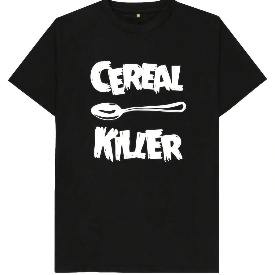 Cereal Killer Funny Joke Humor Mens Womens Kids T Shirt - Black - View 1