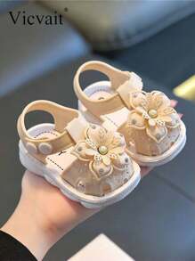 2025新款夏季韩版舒适女童凉鞋 - 白色 - 查看 5