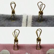 10 pièces/set Pinces à pince en acier inoxydable polyvalentes avec revêtement, emballage alimentaire, papier, vêtements, pinces pour sacs de chips avec élasticité forte, couleurs et styles assortis