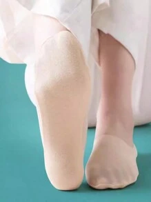 5 đôi tất thuyền vô hình thoáng khí siêu mỏng cho nữ, tất lưới siêu mỏng co giãn, tất thấp bằng lụa băng - Xem 5