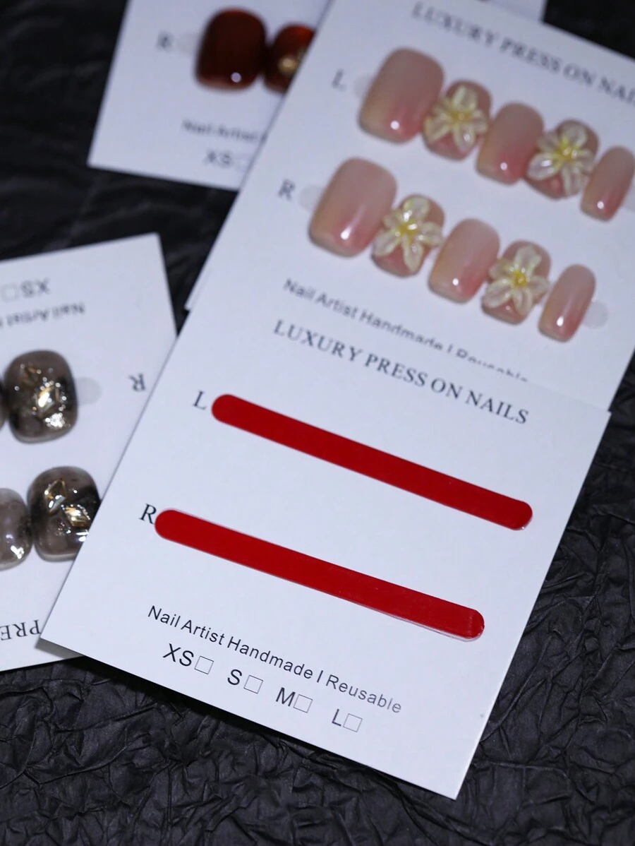 100 piezas/paquete Tarjetas de exhibición de arte de uñas para uñas postizas, tarjetas de papel blanco para exhibición de uñas falsas para accesorios de uñas y herramientas de exhibición de belleza de uñas - Blanco - Ver 1