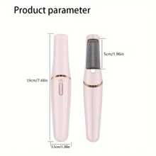 可充电电动磨脚器，便携式足部护理工具，带去茧功能。使用这款电动磨脚器升级您的足部护理程序 - USB 充电、自动且便携！ - 彩色 - 查看 3