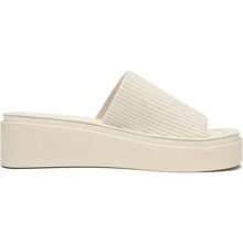 Athlefit Women's Slip On Platform Sandals Comfortable Open Toe Flatform Chunky Sandals - 米色 - 查看 2