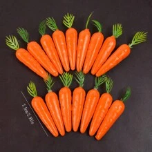 20pcs/10pcs Easter Simulation Artificial Mini Carrot Decoration,For Easter Party Home DIY Decoration Vegetable Carrots Gift
