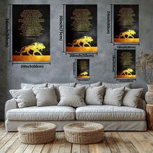 Be Vigilant Against Devil'S Temptations. Large Wooden Framed Wall Art Home Decor Canvas Painting- For Bedroom, Bathroom, Living Room, Office, Kitchen, Holiday Gift- 1pc - Multicolor - View 3