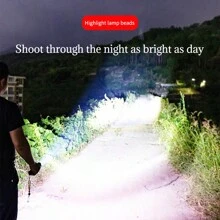 1 pieza Linterna súper brillante de ABS, linterna portátil de plástico LED mini, iluminación para regalo transfronterizo