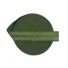 BRISTLEGRASS Plain Fold Over Elastic FOE 5/8" 15mm 5/8" 3/4" 1" 15mm 20mm 25mm Solid Shiny Spandex Satin Band Tape Headband Bracelet Hair Tie Underwear Dress DIY Sewing Trim - 5/8" (15-17mm) - View 15