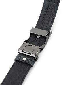 1 件男士复古休闲皮带，经典图案皮带，适合中年男士，日常装扮和派对 - 彩色 - 查看 9