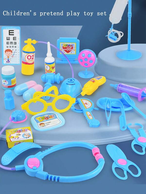 1 Set Kids Doctor Role Play Toy Set, Children Educational Developmental Toys, Random Color Accessories