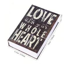 1pc 18cm/24cm Mini Safe Box Book Money Hide Secret Security Safe Box With Lock Money Safe Book Key Lock Money Cash Box Certificate Key Locker Book Kid Gift Book Hidden Secret Combination Lock Hidden Box Security Lock Key Lock Strongbox Steel Simulation Book New Fashion - Multicolor - View 4