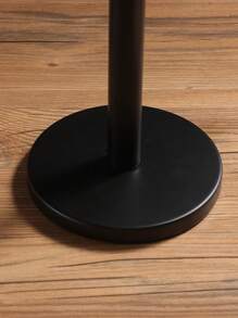 Matte Black /Gold Paper Towel Holder Countertop, Kitchen Paper Roll Holder Stand With Weighted Base Heavy For Standard Or Gaint Rolls Stainless Steel Matte Black Gold Paper Towel Holder Free-Standing Kitchen Roll Holder - Black - View 8