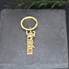 1pc Customized Letter Name Pendant Keychain Men's And Women's Accessories - Multicolor - View 14