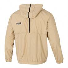 Puma ESS Cat Logo Windbreaker, Men's Sports Outdoor Windproof Jacket, Comfortable Casual Sportswear Jacket 691345-84 - Camel - View 2