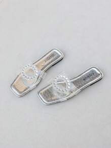 纯手工水波纹瓷砖透明果冻拖鞋 /纯手工水波纹瓷砖透明果冻拖鞋青年小香风拖鞋女夏装时尚2025新款夏季平底人字拖法国女户外旅行人字拖夏日派对爆款