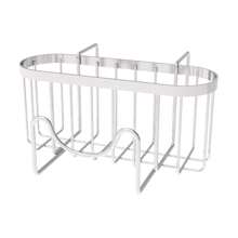 1pc Sponge Holder For Kitchen Sink - Movable Kitchen Sink Caddy With M Shape Hook, Stainless Steel Hanging Sponge Caddy For Dish Sponge, Brush, Sink Stopper Organizer In Double Bowl Sink, Black - Multicolor - View 14