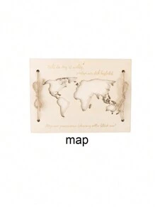 1 szt. Drewniany pusty wydrukowany drewniany klips do deski, ręcznie robione ozdoby stołowe do przechowywania pieniędzy, kreatywne prezenty z drewna na przyjęcie, klips do deski do przechowywania pieniędzy