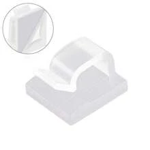 100 piezas Clips de cable de plástico, hebilla de cable fija, clips para organizar y almacenar cables para uso en oficina y hogar - Multicolor - Ver 12