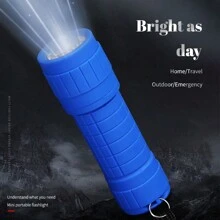 1 pieza Linterna súper brillante de ABS, linterna portátil de plástico LED mini, iluminación para regalo transfronterizo