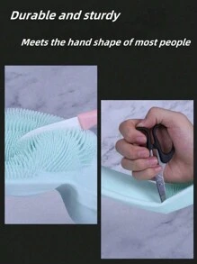 1 件，宠物美容清洁手套狗猫洗澡洗发手套刷子魔术洗碗清洁剂海绵硅胶脱毛手套 - 彩色 - 查看 4