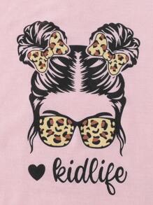 3pcs Valentine's Day Girls Sleeveless Tank Top With Heart & Girl Pattern, Round Neck, Young Girl Summer Clothing Set - Multicolor - View 6