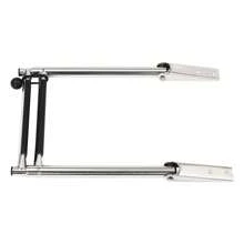 Marine 2-Step Boat Telescoping Ladder, Docks 270° Rotatable Telescoping Ladder, Stainless Steel Boat Floding Ladder, Swimming Pool Wall Mounted Stainless Steel Ladder - Silver - View 8