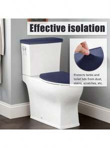 Toilet Tank Lid Cover Stretch Velvet Bathroom Toilet Cover Set Soft Comfortable Universal Toilet Cushion Bathroom Accessories