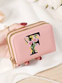 Burgundy Bag Charry Red Bag Wine Red Bag Large Capacity Multi Double Zipper Card Holder Wallet Business Card Holder Credit Card Holder Women For Women Wallet Mini Wallet Purse Wallet Card Wallet - Burgundy - View 84