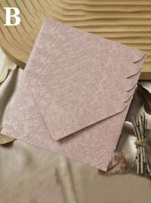20pcs/10pcs/5pcs Envelopes, Office Envelopes, Wedding Invitation Cards, Western Business Invitation, Envelope Cards, Premium Linen Envelopes, Gift Cards, Woodgrain Envelopes, Wax Seal, Stationery, VIP Invitations