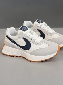 New Fashion Women Platform Shoes, Breathable Color Block Casual Comfortable Increase Height Sneakers, Suitable For Streetwear, Spring/Autumn - Milan - View 5
