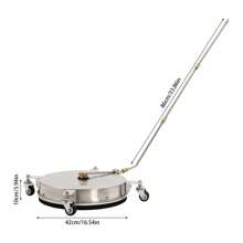 kangten 2in1 Surface Cleaner Adjustable 4000 PSI High Pressure Washer Silver - Silver - View 3