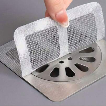 50 件吸盘排水收集器，重型硅胶方形淋浴排水盖，防止排水堵塞，浴缸和厨房毛发收集过滤器，浴室工具，秋季装饰浴室装饰返校