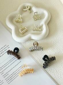 9 件装女孩水钻装饰发夹，适合女性刘海和半扎发型 - 彩色 - 查看 7