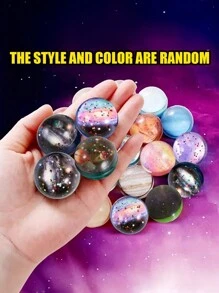 1/10/20PCS 32mm Space Bouncy Balls,Gold Dust Bouncy Balls,Glow-In-The-Dark Bouncy Balls,Glaze Bouncy Balls In Bulk,Space Themed Bouncy Balls Random Mix Color For Party Favors,Bag Fillers,Small Gift Ornaments Shake Cute Fun,Christmas Gifts,Party Favors,Gift Bag Fillers Things,Classroom Prizes,Bouncy Balls Bulk,Clear Balls,Sensory Ball - Multiple Colour - View 6