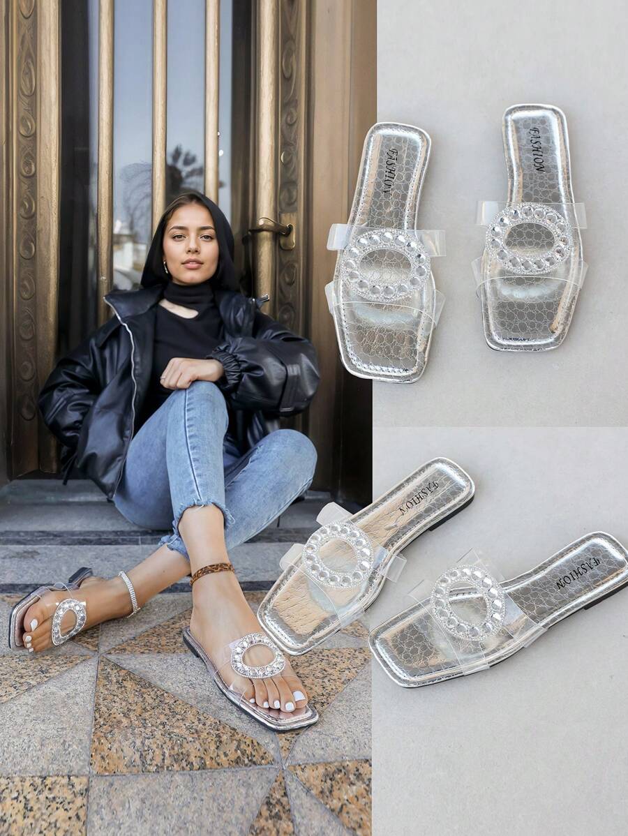 纯手工水波纹瓷砖透明果冻拖鞋 /纯手工水波纹瓷砖透明果冻拖鞋青年小香风拖鞋女夏装时尚2025新款夏季平底人字拖法国女户外旅行人字拖夏日派对爆款