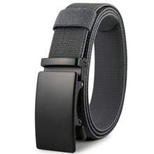 Nuevo cinturón elástico para deportes de, cinturónáctico con hebilla automática de Metal, cinturón militar de nailon elástico resistente para hombres, cinturones de talla de 115-150CM PO2T - YQ1TLKH - Ver 10