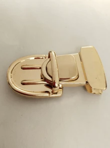 Wallet Thumb Lock Clasp, Wallet Clasp Ring, Metal Clasp Accessories For DIY Wallet Making, Replacement Parts - Gold - View 7