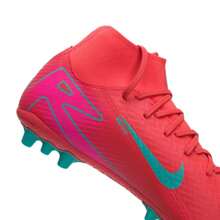 Nike ZM SUPERFLY 10 ACADEMY AG Football Shoes, Traction & Shock Absorption, Men, Training & Match, FQ8329-800 - Aurora Green/Ember Red - View 7