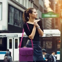 NetHong Large Modern Make Up Nail Tech Cosmetic Box Artist Vanity Case Storage Bag Pro,Makeup Bag Makeup Organiser Makeup Storage Box Large Makeup Box Makeup Case Cosmetic Bags Makeup Storage With Shoulder Strap - Purple - View 4