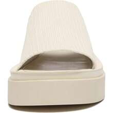 Athlefit Women's Slip On Platform Sandals Comfortable Open Toe Flatform Chunky Sandals - 米色 - 查看 3