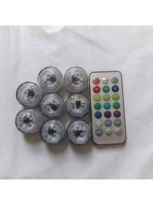 GLANBERT 1 套 8/6/4LED 汽车彩色装饰灯 RGB 遥控脚灯高亮度多模式氛围灯﻿