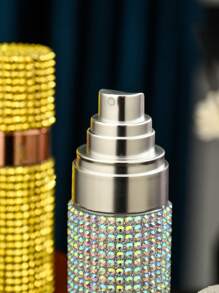 1 Refillable Spray Bottle For Toner Or Perfume And Steam Spray, With Artificial Gemstones, Decoration And Protection, Portable And Travel Friendly, Decorations, Living Room Home, Bedroom Bathroom Home Decoration, Travel Supplies, Wedding, Party, Birthday, Gifts For Men And Mothers Father Friend, New Year, Accessories, Interesting Gifts