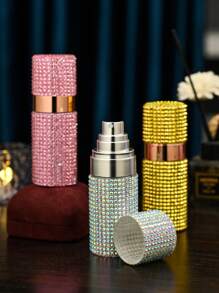 1 Refillable Spray Bottle For Toner Or Perfume And Steam Spray, With Artificial Gemstones, Decoration And Protection, Portable And Travel Friendly, Decorations, Living Room Home, Bedroom Bathroom Home Decoration, Travel Supplies, Wedding, Party, Birthday, Gifts For Men And Mothers Father Friend, New Year, Accessories, Interesting Gifts