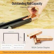 Meite HB3518 Manual Carton Closing Stapler For Cardboard Box Assembly Uses 34.7mm Crown 18mm Length Carton Closing Staples - GaryOrYellow1 - View 3