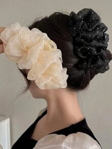 2 件云羽毛蝴蝶结发夹，优雅蓬松发饰，简约时尚风格，适合女性和女孩，适合派对、户外、服装搭配狂欢节、狂欢节发夹爪夹发夹发夹发夹发夹发夹 - 彩色 - 查看 13