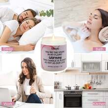 Gifts For Her, Candles Gifts For Girlfriend Wife, Funny Valentines, Anniversary Wedding, Birthday, Christmas Gifts, Vanilla Coconut Candles(7oz) - 粉色 - 查看 5