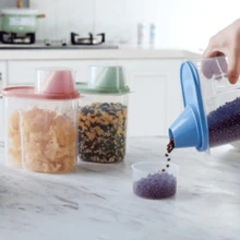 Set De Contenedores De Plástico Para Cereales Alimentos Jabon - Pack 3 Grandes - Ver 7