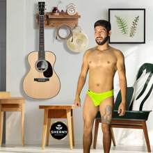 SEXY BIKINI VERDE FOSFORECENTE PARA HOMBRE - Verde - Ver 1